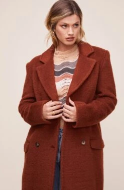 Blair Coat -Astr The Label Shop ACT13910B WARM CINNAMON 3