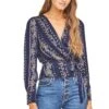 Kimi Top -Astr The Label Shop ACT13946 NAVY VINE 00
