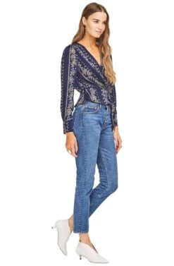 Kimi Top -Astr The Label Shop ACT13946 NAVY VINE 02