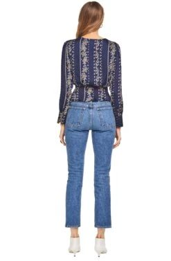 Kimi Top -Astr The Label Shop ACT13946 NAVY VINE 03
