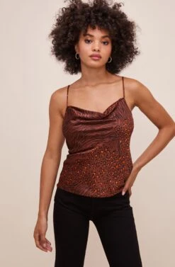 Darla Animal Tank Top -Astr The Label Shop ACT15035C RUSTANIMAL 2