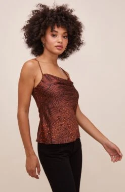 Darla Animal Tank Top -Astr The Label Shop ACT15035C RUSTANIMAL 3