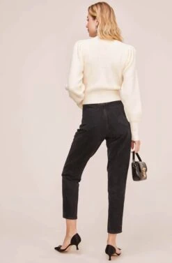 Lana Mock Neck Sweater -Astr The Label Shop ACT15096 OFF WHITE 3 065173a3 e641 4a2b 8a5f a2d2711cbeb1