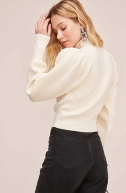 Lana Mock Neck Sweater -Astr The Label Shop ACT15096 OFF WHITE 4 689ab950 073c 4139 ae04 8b256f7176db