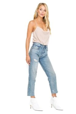 Cowl Neck Cami Bodysuit -Astr The Label Shop ACT15103B BLUSH 03 5657d55c fde4 4d16 b20b 6be64651480f