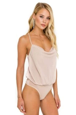 Cowl Neck Cami Bodysuit -Astr The Label Shop ACT15103B BLUSH 06 a12e1ae9 3e0e 4b36 a90f 67aa85a39239