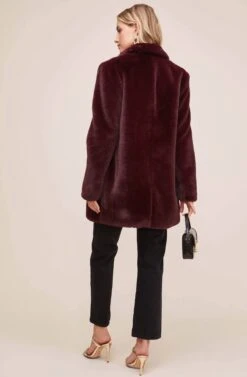 Cleo Coat -Astr The Label Shop ACT15125 PLUM 5