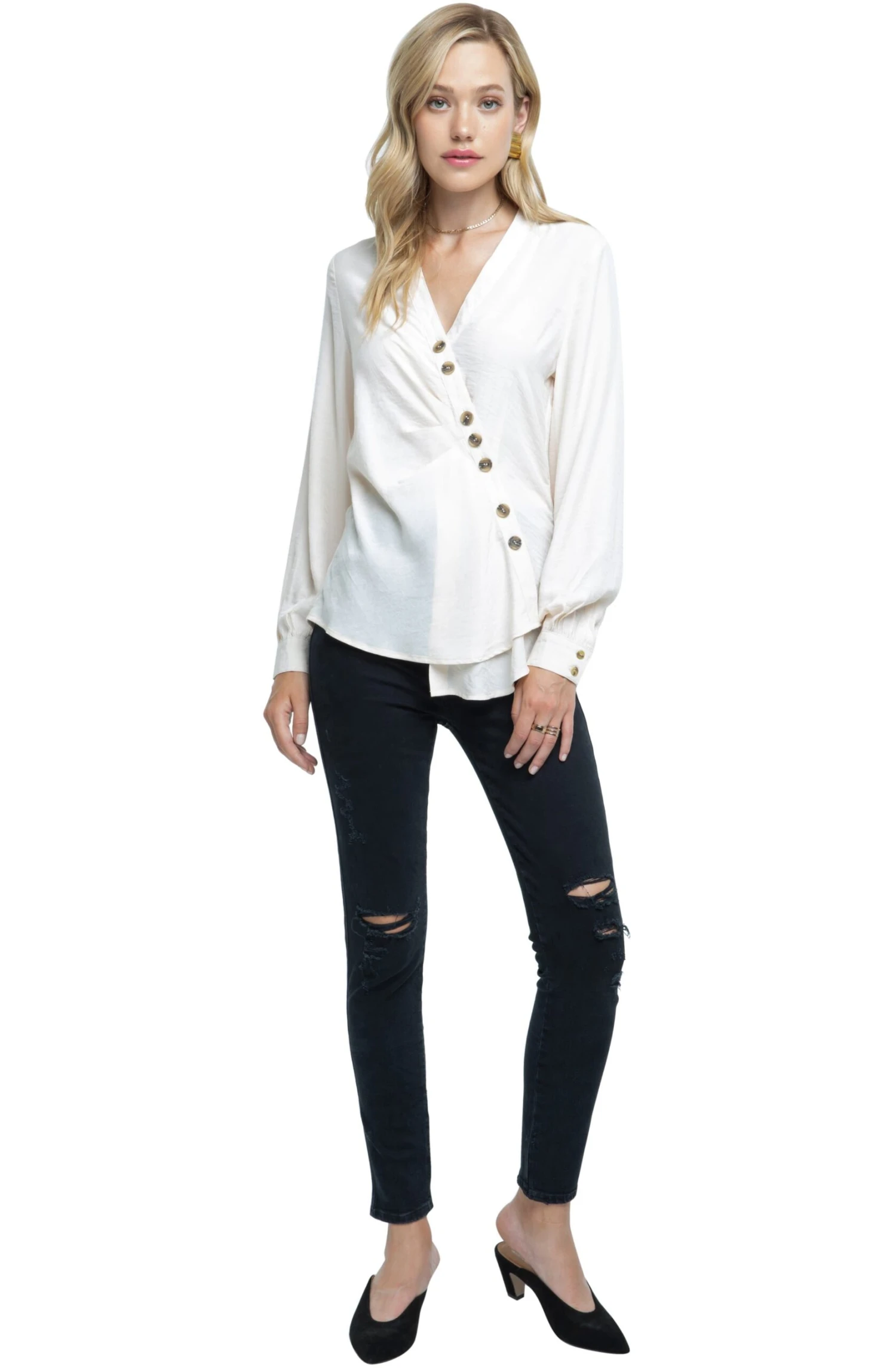 Cross Over Blouse 4 Cross Over Blouse - Image 2