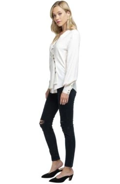 Cross Over Blouse 8 Cross Over Blouse -Astr The Label Shop ACT15208 CREAM 02