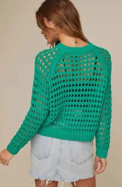 Cameron Sweater -Astr The Label Shop ACT15225 EMERALD GREEN 3A