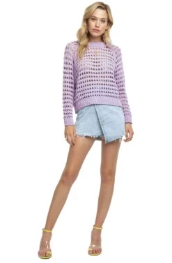Cameron Sweater -Astr The Label Shop ACT15225 LAVENDER 1
