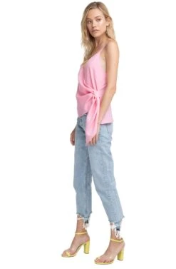 Landon Wrap Tank Top 12 Landon Wrap Tank Top -Astr The Label Shop ACT15285C FLAMINGO PINK 2