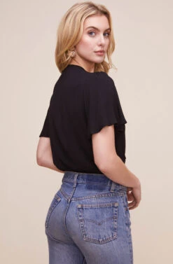 Cory Twist Front Bodysuit 31 Cory Twist Front Bodysuit -Astr The Label Shop ACT15310B BLACK 7