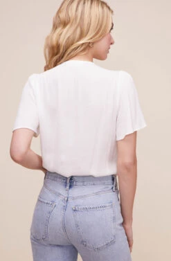 Cory Twist Front Bodysuit 24 Cory Twist Front Bodysuit -Astr The Label Shop ACT15310B WHITE 8