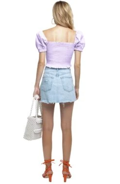 Mason Crop Top -Astr The Label Shop ACT15321 LAVENDER 3