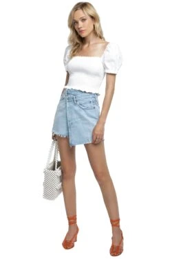 Mason Crop Top -Astr The Label Shop ACT15321 WHITE 1