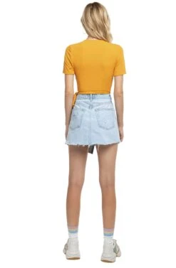 Wyatt Wrap Bodysuit -Astr The Label Shop ACT15332 APRICOT 3