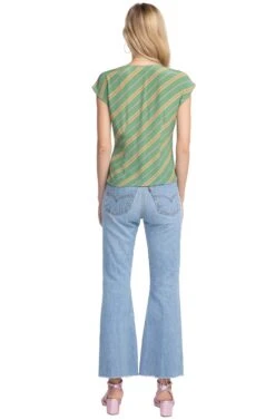 Clark Striped Top -Astr The Label Shop ACT15362 EMERALD STRIPE 3