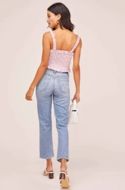 Esther Floral Eyelet Top -Astr The Label Shop ACT15404 ORCHID WHITE 5A