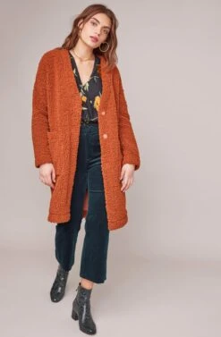 Fauna Coat (Sold Out) -Astr The Label Shop ACT15455 RUST 2A 28062dc9 0c0a 40be 8c68 4ae26ed884d5