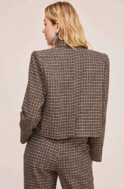 Manhattan Blazer -Astr The Label Shop ACT15501 HAZELNUT HOUNDSTOOTH 6