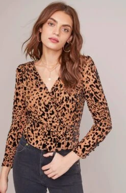 Iris Leopard Print Top