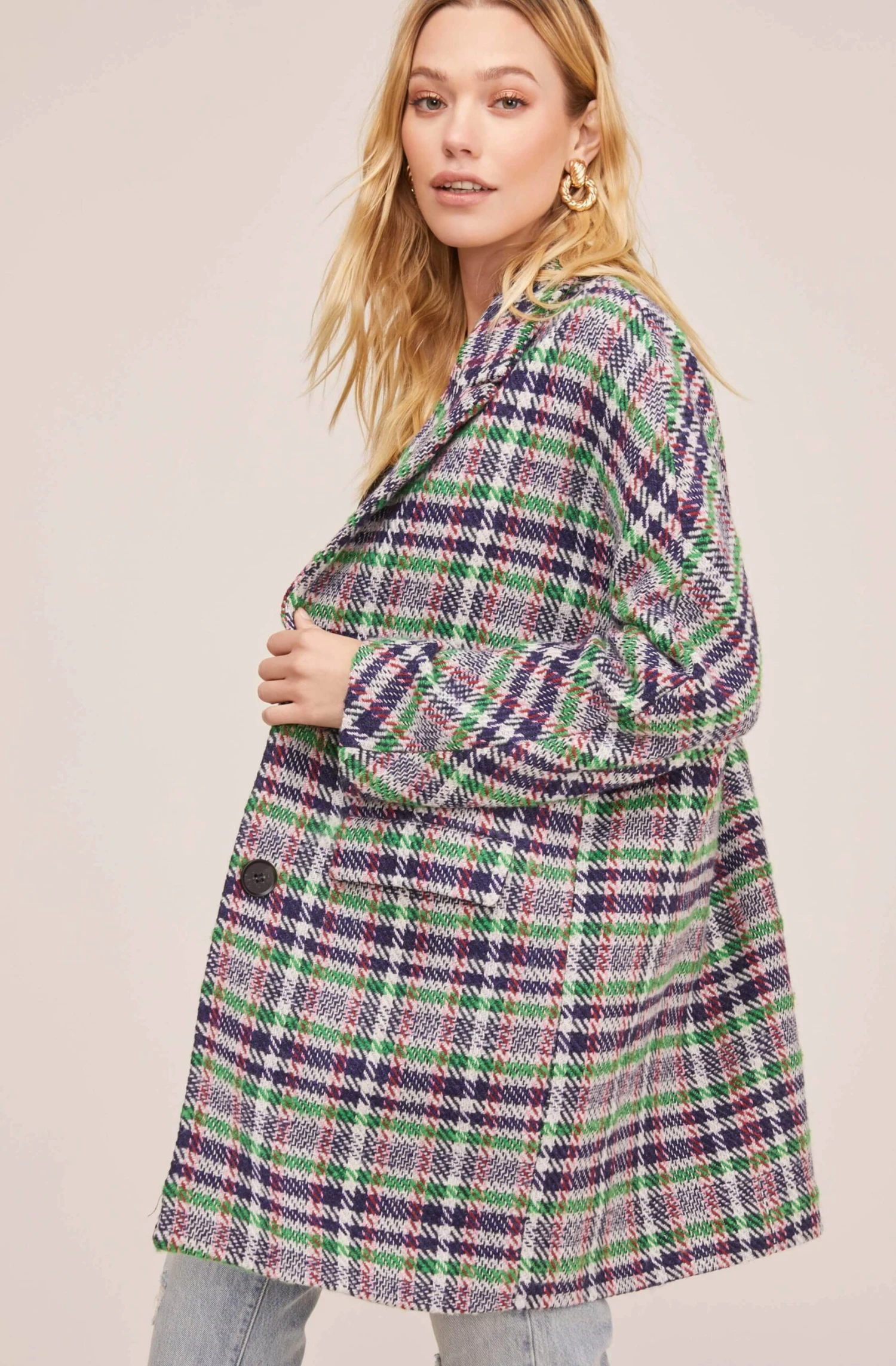 Keller Plaid Coat 4 Keller Plaid Coat - Image 2