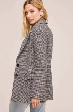 Arlo Blazer 10 Arlo Blazer -Astr The Label Shop ACT15554 BLACK WHITE HOUNDSTOOTH 5