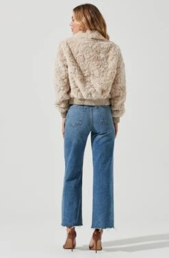 Suzanne Faux Fur Jacket 11 Suzanne Faux Fur Jacket -Astr The Label Shop ACT15588C OATMEAL 5