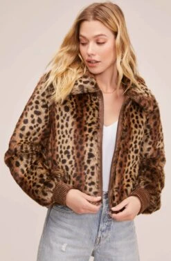 Remy Leopard Jacket 9 Remy Leopard Jacket -Astr The Label Shop ACT15588 LEOPARD SHADOW 2