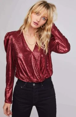 Shimmy Metallic Bodysuit