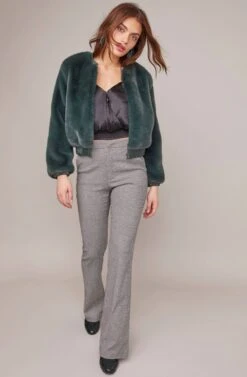 Frankie Jacket -Astr The Label Shop ACT15605 FOREST GREEN 3A