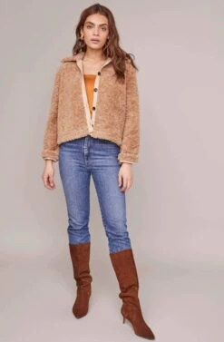 Teddi Jacket -Astr The Label Shop ACT15608 CARAMEL 1A