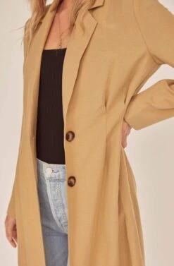 Reede Long Jacket -Astr The Label Shop ACT15805 KHAKI 4A