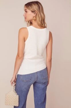 Aura Sleeveless Sweater -Astr The Label Shop ACT15813 WHITE 5