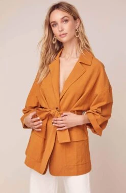 Gemini Jacket -Astr The Label Shop ACT15827 CARAMEL 3