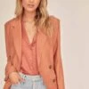 Allegra Oversized Blazer -Astr The Label Shop ACT15839 BAKED CLAY 2A