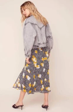 Etienne Denim Jacket -Astr The Label Shop ACT15841 ASPHALT 4