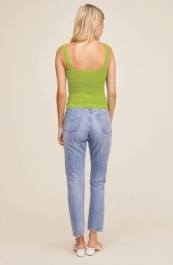 Darci Smocked Top -Astr The Label Shop ACT15849 GREEN 3 UPDATED