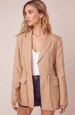 Forte Khaki Jacket -Astr The Label Shop ACT15862 KHAKI 3