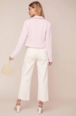 Karma Cropped Blazer 15 Karma Cropped Blazer -Astr The Label Shop ACT15930 STRAWBERRY PARFAIT 4