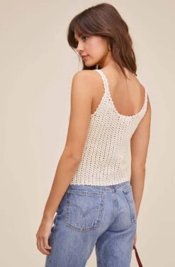 Ferry Crochet Top -Astr The Label Shop ACT15955 NATURAL 6