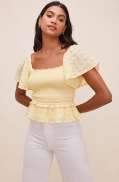 January Flutter Sleeve Top
