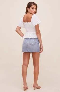 January Flutter Sleeve Top -Astr The Label Shop ACT16012B WHITE 5 8a2c1e0d 15d1 4c55 a933 bd484a1848a4