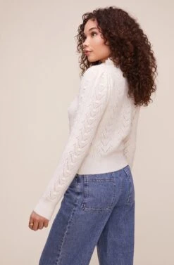 Sally Mock Neck Sweater 37 Sally Mock Neck Sweater -Astr The Label Shop ACT16116 CREAM 8