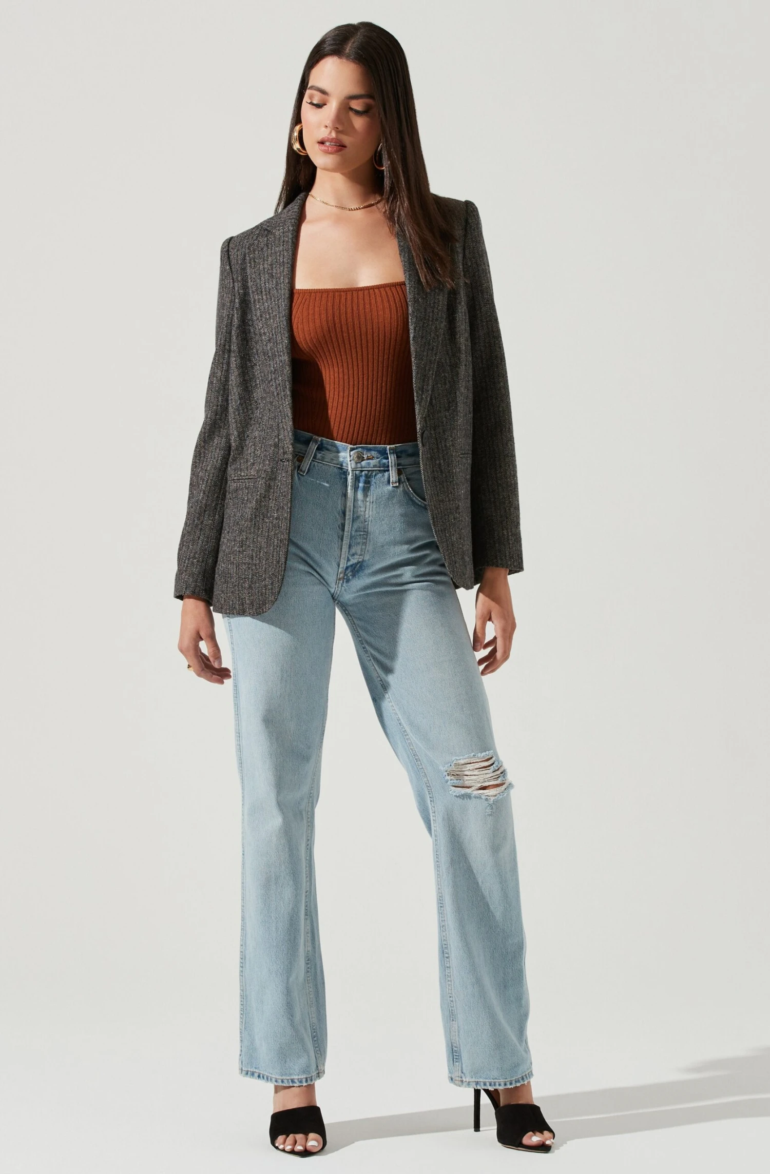 Harlow Herringbone Blazer 5 Harlow Herringbone Blazer - Image 3