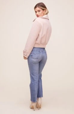 Andrea Moto Jacket -Astr The Label Shop ACT16202 BLUSH 4