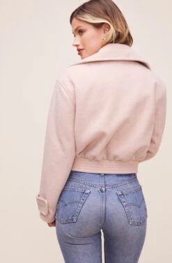 Andrea Moto Jacket -Astr The Label Shop ACT16202 BLUSH 5