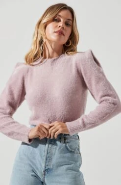 Caroline Fuzzy Knit Sweater