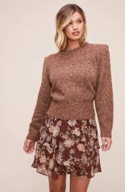 Caroline Sweater 13 Caroline Sweater -Astr The Label Shop ACT16247 CARAMEL MULTI 1
